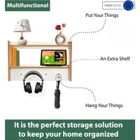 Crane Wall Hanger Organizer - Nursery Storage with Shelves and Hooks - Natural