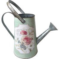 Green Metal Watering Can - Green