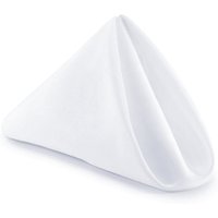 Cotton Polyester Dinning Table Napkins - White / 1