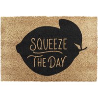 Squeeze The Day Doormat - Brown