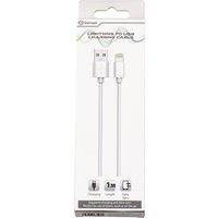 Lightning to USB White Charging Cable - White / 1m