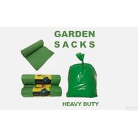 Roll Of 10 Heavy Duty Green Bin Liners - Green / 1