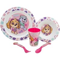 Paw Patrol Skye Nina Girl 5PC Breakfast Set Microwave Save - Purple
