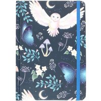 Night Flight Owl Notebook - A5