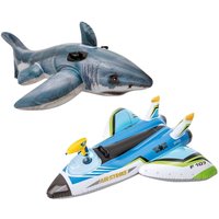 Intex Shark and Water Gun Inflatable Pool Ride-On - Multicolour