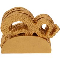 Serpent Gold Set of 4 Coasters with Holder - Gold