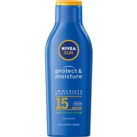 Nivea, NIVEA SUN Suncream Lotion SPF Protect & Moisture 200ml - 15 Nivea, NIVEA SUN Suncream Lotion SPF Protect & Moisture 200ml - 15