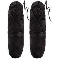 2 x 30m Antibacterial Bamboo Charcoal Dental Floss Refills - Black