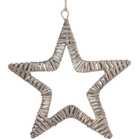 Flat Antique Wash Star - Grey Brown