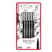Uniball Pin Fineliner Drawing Set - 5