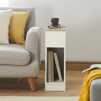 SoBuy Bedside Table Nightstand Side Table End Table - White