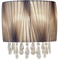 Grey Voile Shade Wall Light - Grey