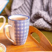Hand-Printed Mugs - 330ml - Pack of 6 - Navy
