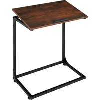Ruston Side Table With Adjustable 'Drafting Table' Top - Industrial Dark