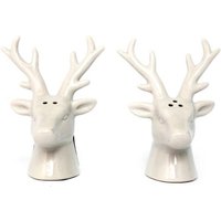 Reindeer Salt And Pepper Set - White