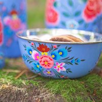 Hand-Painted Picnic Snack Bowls - Ocean / 6