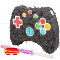 Game Controller Pinata Set with Stick Blindfold - Pink