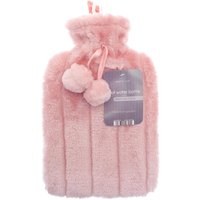 KH Faux Fur Hot Water Bottle - Pink