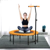 HOMCOM Trampoline Rebounder Indoor Outdoor Mini Jumper - Orange