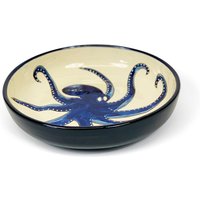 Signature Octopus Large Ceramic Bowls - Blue
