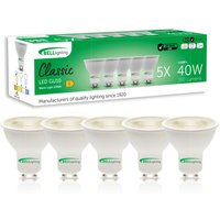 GU10 Dimmable LED Spotlight Bulbs 4.4W 350lm 38 Degree Beam Energy Saving - Warm White - 2700K / 5