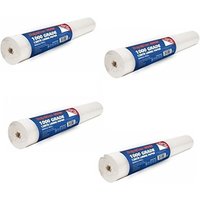 4x Wallpaper Lining Paper 1000 Grade Base Liner 12m x 0.53m - White