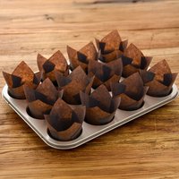 Chocolate Brown Tulip Muffin Wrap - Chocolate Brown / 25