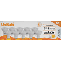 UniBulb LED GU10 345lm 4000K - Cool White / 10
