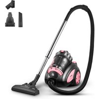 LQOC Cylinder MultiCyclonic Pets Vacuum Cleaner - Pink