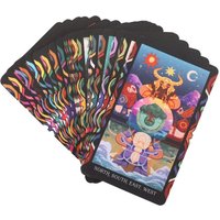 Fairies Oracle Card Deck Guidebook Folklore Cards Set - Black