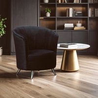 Maci Black Tub Chair - Black