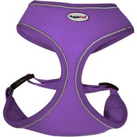 HugglePets Air Mesh Dog Harness - Orange, Small - Purple / Large