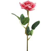 Artificial Rose Stem 37cm - Dark Pink