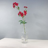 Artificial Astrantia stem. 50cm - Red
