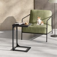VASAGLE C-Shaped Side Table, Bedside Table - Grey