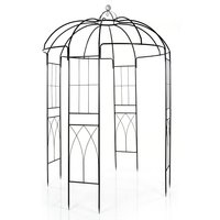 Birdcage Shape Garden Gazebo - Black