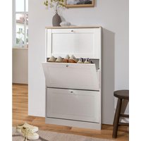 HEIDE Shoe Chest 3FL WSOak - White