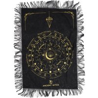 Ancient Witch All Seeing Eye Pendulum Divination Cloth Black Gold - Black