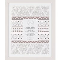 Double Mount Soft Grey Frame - 14x11in