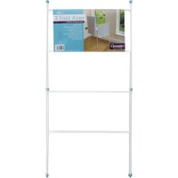 Indoor and Outdoor Three Panel Folding Clothes Airer - Aqua