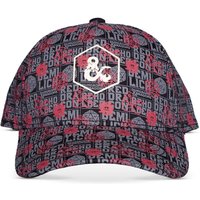 Hasbro, HASBRO Dungeons and Dragons Logo All-over Print Adjustable Cap - Black Hasbro, HASBRO Dungeons and Dragons Logo All-over Print Adjustable Cap - Black