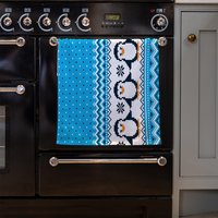 New Year'S Christmas Kitchen Towel - Blue