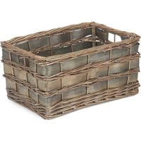 Unlined Grey Scandi Storage Basket - Grey / 47cm / 26kg