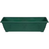 Green Venetian Patio Trough Large Plastic Garden Planter Pot 60cm - Green / 1