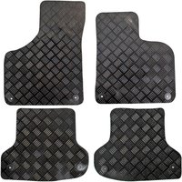 Audi A3 2003 - 2012 Tailored Rubber Car Mats Black 4pc Floor Set - Black