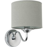 Rocha Curved Arm Wall Light - Silver