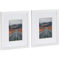 Photo Frames with 4x6" Mount - 8x10" - White - Pack of 2 - White