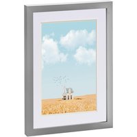 Photo Frame with A5 Mount - A4 (8x12") - White - Grey