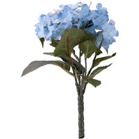 Artificial Hydrangea Bush 22 cm - Blue