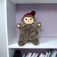 Plush Larry The Lavea Teddy Bear With Cute Red Hat - Brown